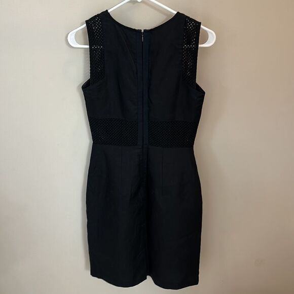 NWT Ann Taylor Loft Black Cut Out Style Linen Dress - Picture 6 of 10